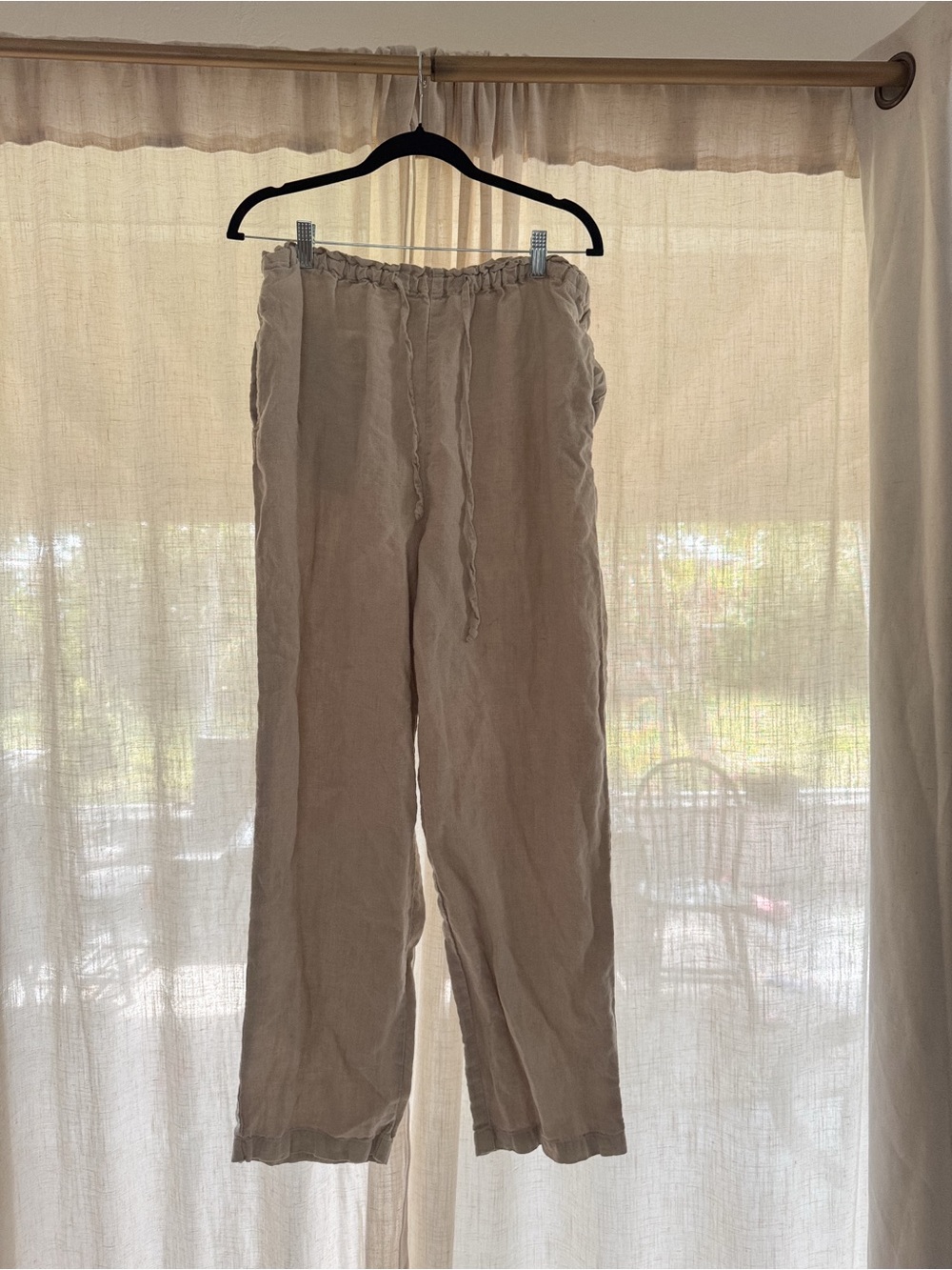Linen Drawstring Pants